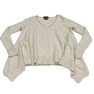 C By Bloomingdales 100% 2ply Cashmere Sweater Women’s XS Asymmetrical Oversized